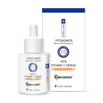 VRH Vitamin C 15 Facial Serum with Pure L-Ascorbic Acid Vitamin C, Niacinamide &amp; Vitamin E Antioxidant-Rich Ferulic Acid &amp; Ascorbyl Glucoside for Brightening &amp; Youthful Glow 15ml Natural