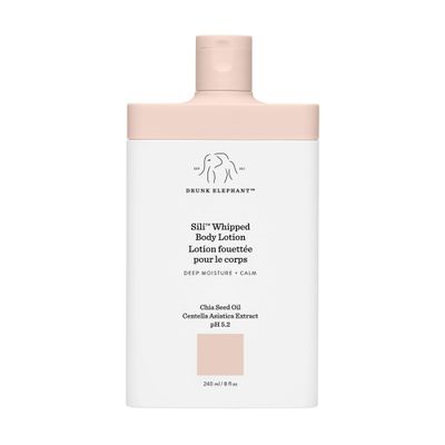 Drunk Elephant Sili Whipped Body Lotion - 240 ml8 fl oz - Rich Daily Moisturizing Lotion - Clean Clinical Skincare - Cruelty-Free - Free of Essential Oils, Silicones, and Fragrance