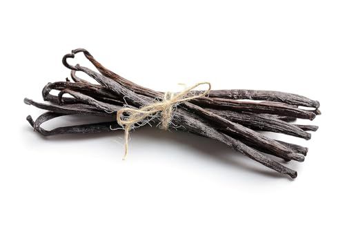 Mexican Vanilla Beans Grade B for Making Vanilla Extract Certified USDA Vanilla Bean 5 -7 Inches Long, 30 Moisture Pure Mexican Vanilla Pods Bulk for Extract &amp; Baking by Laiceta 10 count