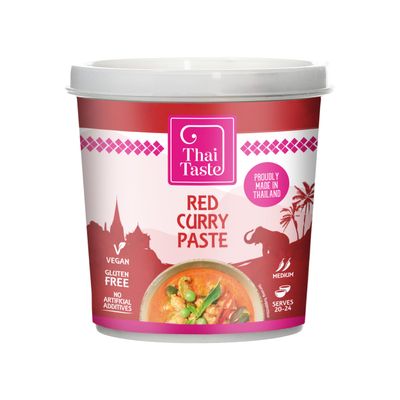 Thai Taste - Red Curry Paste - Gang Ped - 400g