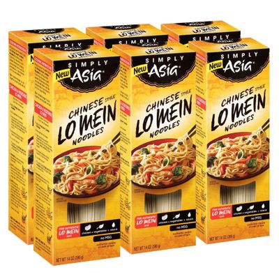 Simply Asia Chinese Style Lo Mein Noodles, 14 oz Pack of 6