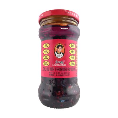 Lao Gan Ma Chili Oil With Fermented Soybeans, 9.88 Oz, 1 Jar