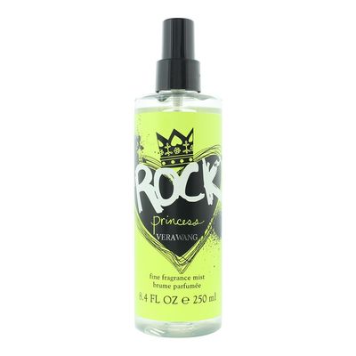 Vera Wang Rock Princess Body Mist 8 fl oz Pack of 1, Notes of Peach, Jasmine, and Vanilla, Women&#39;s Fragrance, Long Lasting, Everyday Fragrance
