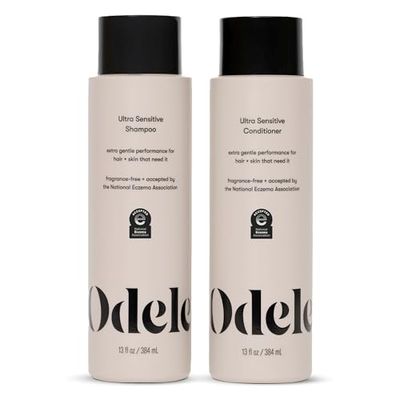 Odele Sulfate-Free Ultra-Sensitive Shampoo &amp; Conditioner Set for Extra Gentle Cleansing and All Hair Types, 13 Fl Oz Each 2-Pack