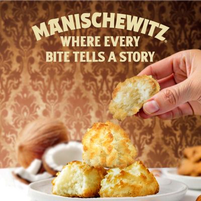 Manischewitz Almond Macaroons, 10 oz 2 Pack Coconut Macaroons Resealable Bag Dairy Free Gluten Free Coconut Cookie Kosher for Passover