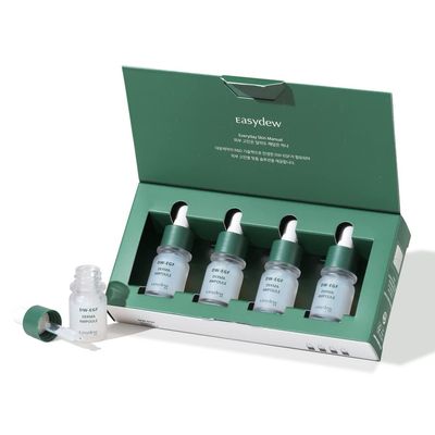 Easydew EGF Peptide Radiant Hydrating Face Serum with Hyaluronic Acid, Niacinamide and Shea Butter Oil for Dry Skin I 4-Weeks Use 5ml4ea I Not Tested on Animals, Clean K-Beauty