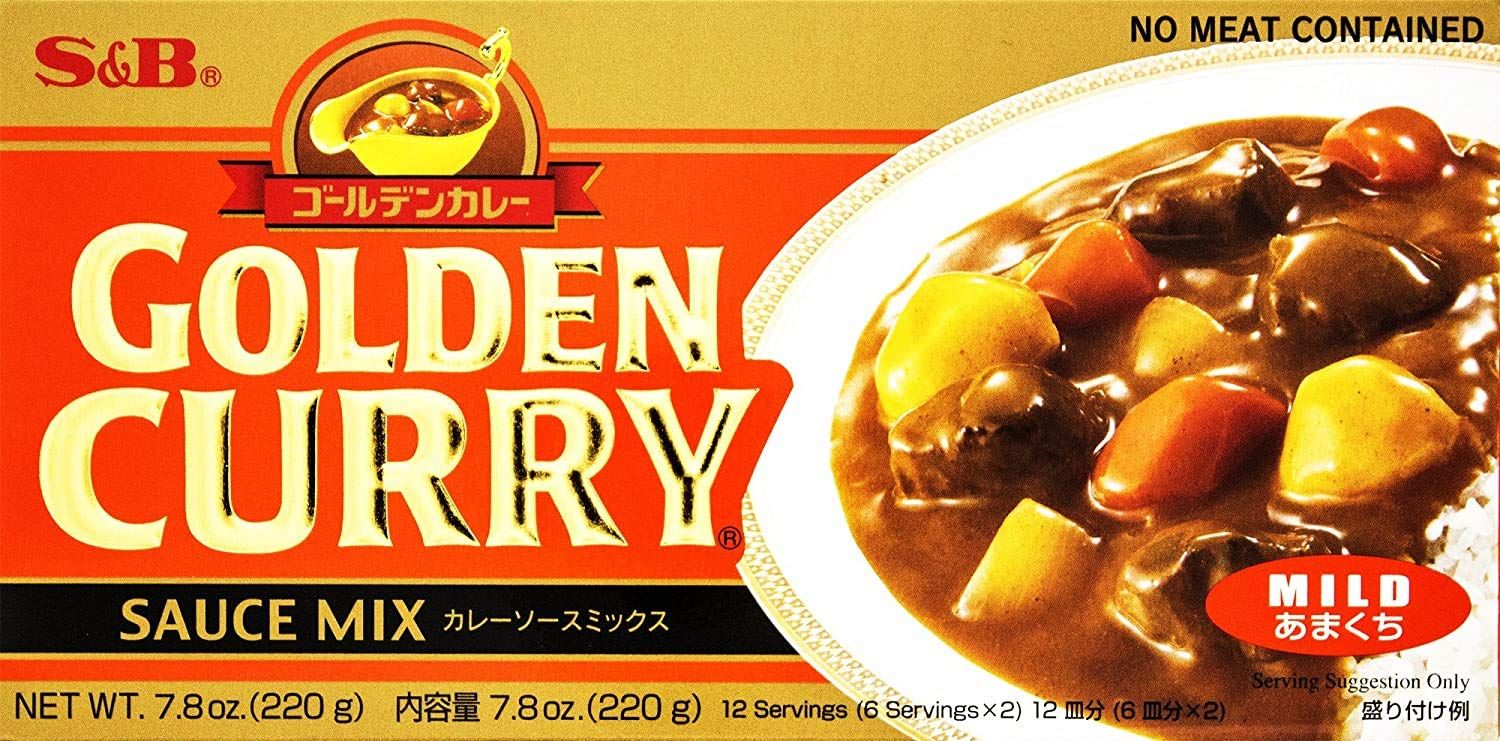 S&amp;B Golden Curry Sauce Mix, Mild, 7.8-Ounce Pack of 5