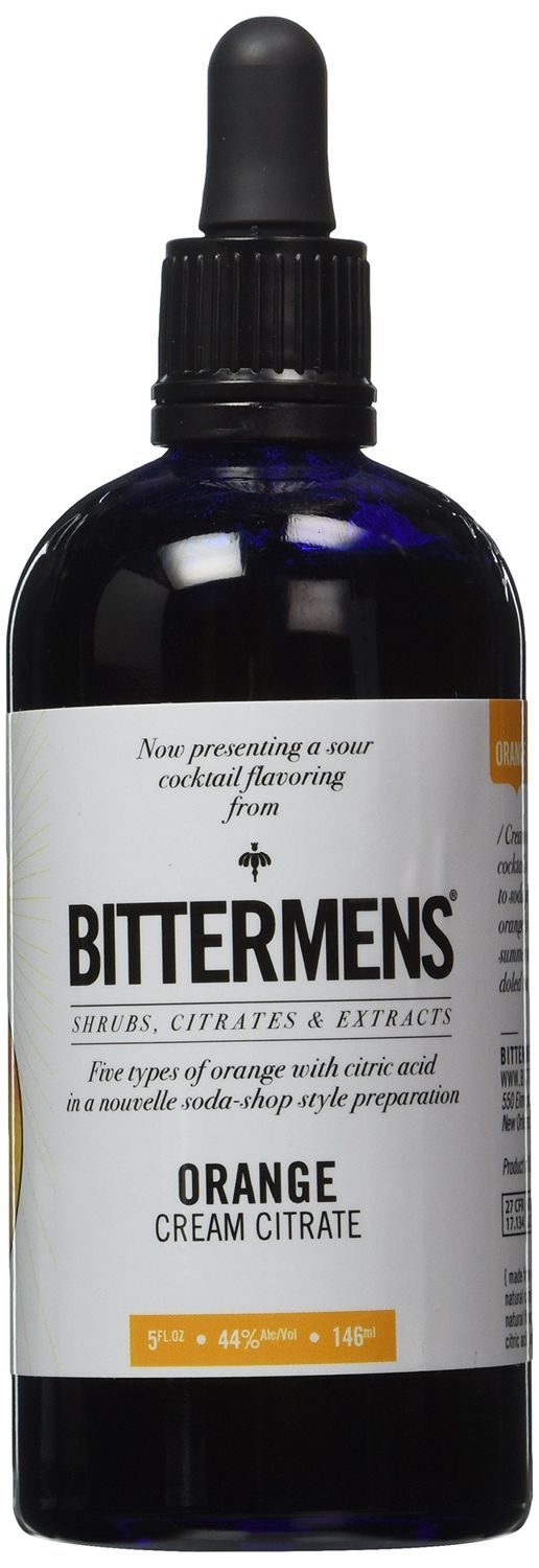 Bittermens Orange Cream Citrate Bitters, 5oz - For Modern Cocktails, A Blend of Oranges and Vanilla in a Nouvelle Soda-Shop Style Preparation