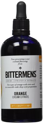 Bittermens Orange Cream Citrate Bitters, 5oz - For Modern Cocktails, A Blend of Oranges and Vanilla in a Nouvelle Soda-Shop Style Preparation