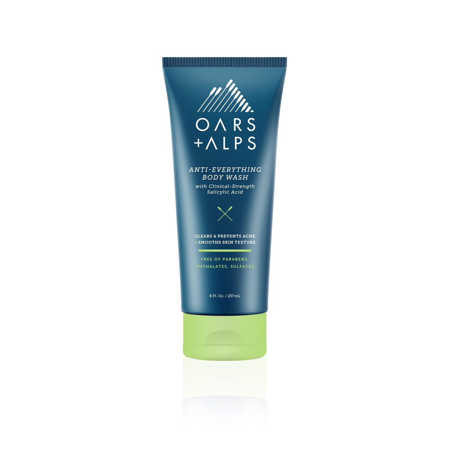 Oars Alps Anti-Everything Body Wash for Men, Acne-Fighting, Salicylic Acid, Niacinamide &amp; Vitamin C, Clears Skin &amp; Reduces Inflammation, Deep Sea Glacier Scent, 8 Fl Oz