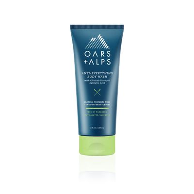 Oars Alps Anti-Everything Body Wash for Men, Acne-Fighting, Salicylic Acid, Niacinamide &amp; Vitamin C, Clears Skin &amp; Reduces Inflammation, Deep Sea Glacier Scent, 8 Fl Oz