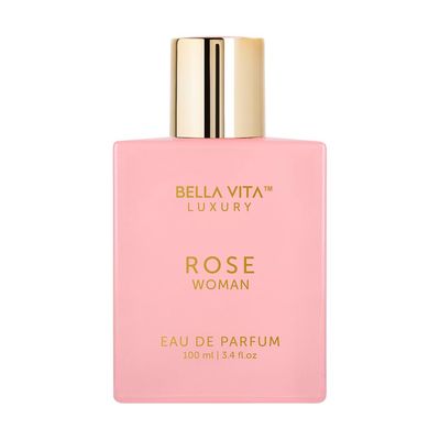 Bella Vita Luxury Rose Women&#39;s Eau De Parfum 3.4 fl. oz. Floral, Oriental &amp; sweet Perfume for Women Notes: Amber Vanilla, Black Currant, Rose, Jasmine Vegan &amp; Cruelty-Free