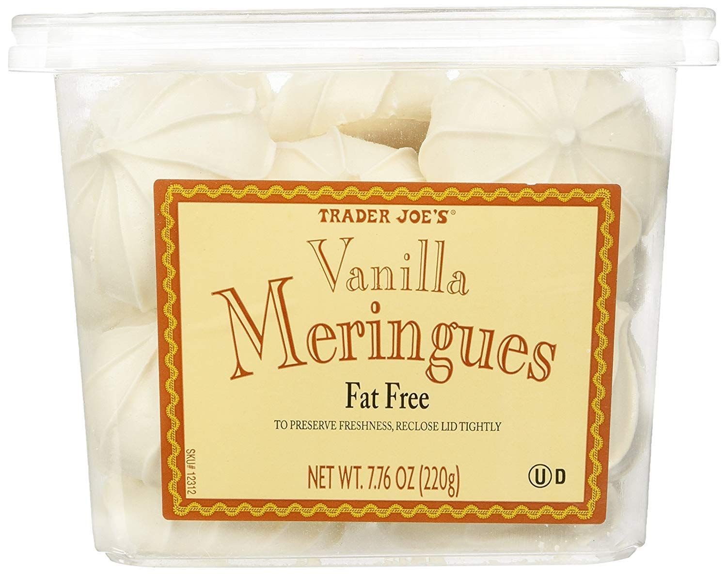 Trader Joe&#39;s Vanilla Meringues Cookies 7.39 OZ Pack Of 2
