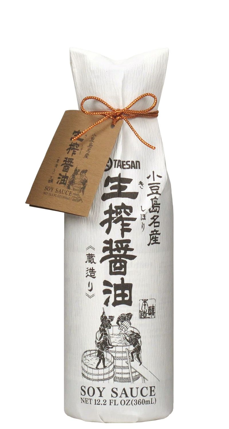 TAKESAN KISHIBORI SOY SAUCE Original, 12.2 Fl oz. Pure artisan Japanese soy sauce. All natural barrel aged 1 year unadulterated and without preservatives