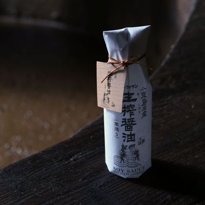TAKESAN KISHIBORI SOY SAUCE Original, 12.2 Fl oz. Pure artisan Japanese soy sauce. All natural barrel aged 1 year unadulterated and without preservatives