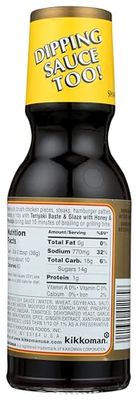 Kikkoman Teriyaki Baste &amp; Glaze With Honey &amp; Pineapple, 12.8-Ounce Bottle Pack of 3