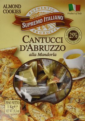 Cantucci D&#39;Abruzzo Almond Cookies 125 Count Box_AB