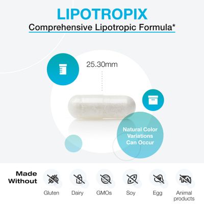 XYMOGEN LipotropiX - Lipid Metabolism Liver Support - Dandelion Celandine to Support Bile Flow, Guggul Extract Inositol Hexanicotinate Maintain Already Healthy Blood Lipid Levels 120 Capsules