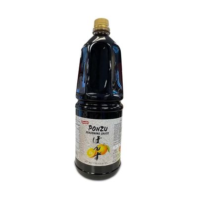 Shirakiku Ponzu Sauce Authentic Japanese Seasoning Sauce, Low-Calorie, Made with Soybeans, Wheat, Brewed Vinegar, Yeast Extract Perfect for Asian Cuisine - 1.8L Pack of 1