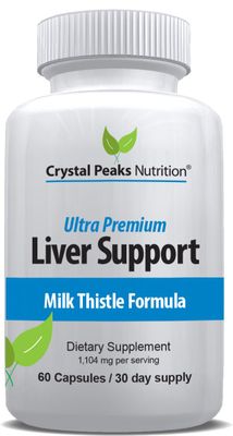 Liver Support Formula - 22 Herbs Support Supplement: Milk Thistle Extract, Silymarin, N-Acetyl Cysteine, Beetroot, Artichoke, Dandelion, Chicory. 60 Capsules 30 Day Supply