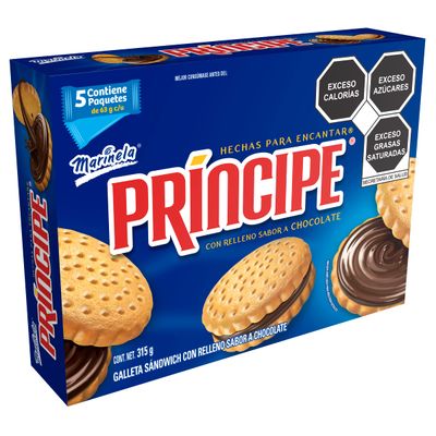 Marinela Galletas Principe, 5 paquetes, 315g