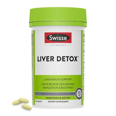 Swisse Milk Thistle Liver Cleanse Detox &amp; Repair Liver Detox &amp; Liver Support Milk Thistle Turmeric Artichoke Extract Dose for Your Liver 180 Liver Pills