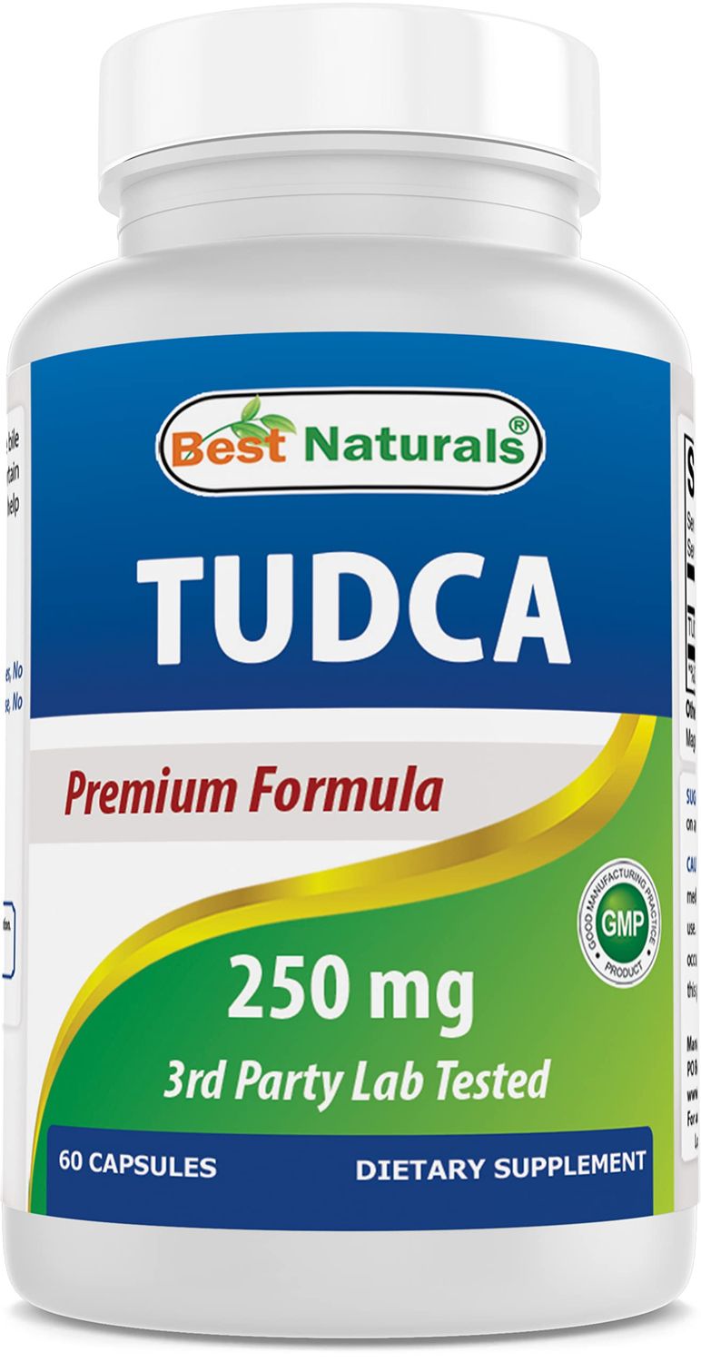 Best Naturals TUDCA 250mg Tauroursodeoxycholic Acid - 60 Veg Capsules - 2 Months Supply 60 Count Pack of 1 60 Count Pack of 1