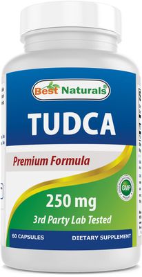 Best Naturals TUDCA 250mg Tauroursodeoxycholic Acid - 60 Veg Capsules - 2 Months Supply 60 Count Pack of 1 60 Count Pack of 1