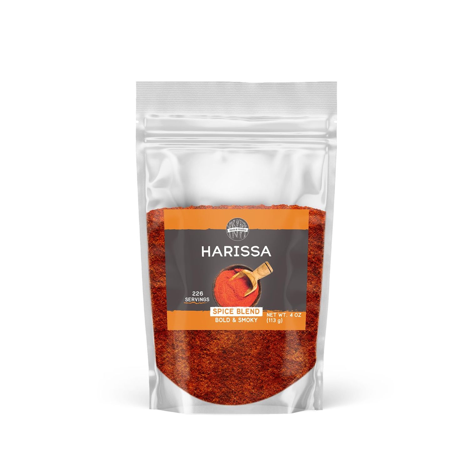 Birch &amp; Meadow 4 oz of Harissa Spice Blend, Bold &amp; Smoky Flavor, Tangy &amp; Spicy