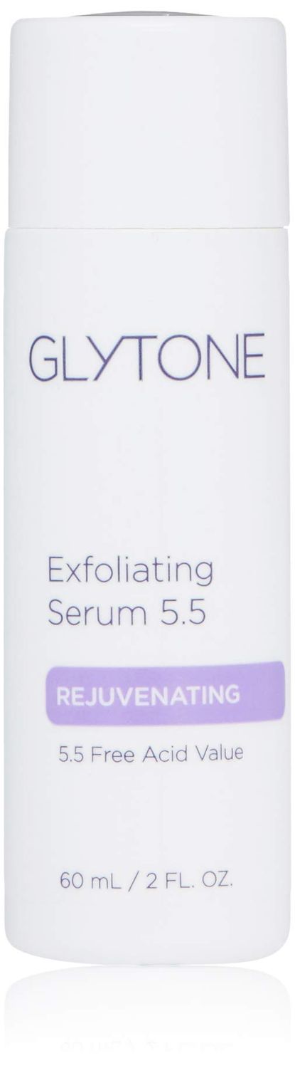 Glycolic Acid Exfoliating Serum 5.5 PFAV Face &amp; Body Exfoliator for All Skin Reduces Fine Lines, Wrinkles, Dark Spots &amp; Pore Non-Comedogenic, Fragrance-Free AHA Facial exfoliator 2 Fl oz