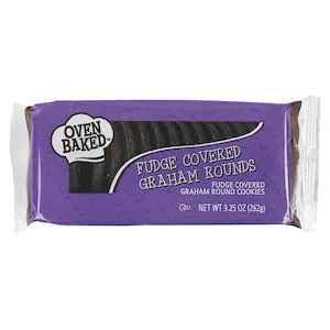 Fudge Covered Graham Round Cookies pak 3