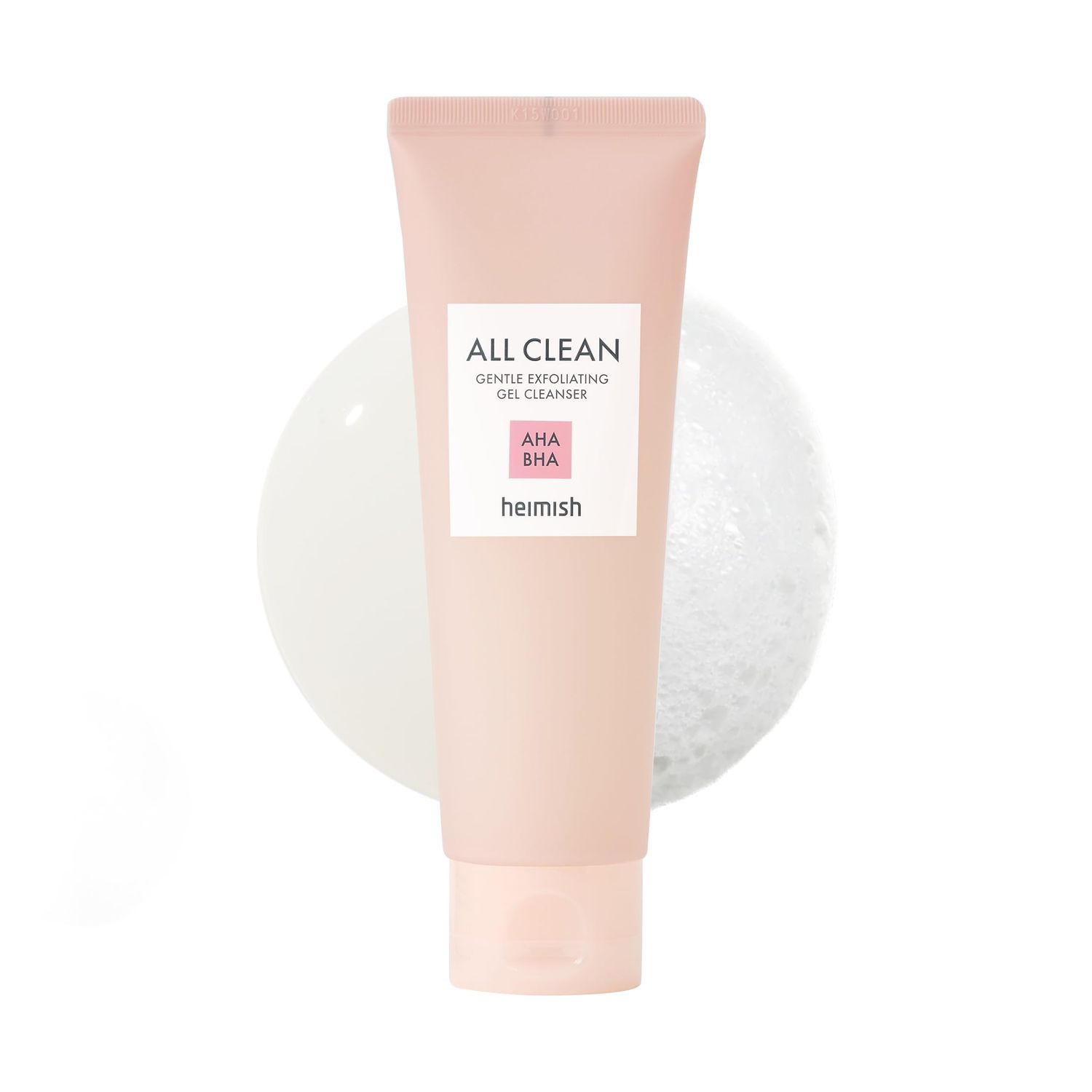HEIMISH All Clean Gentle Exfoliating Gel Cleanser - Mild Exfoliating, Deep Cleansing, Pore Minimizing, Hydrating Face Cleanser for Sensitive skin with AHA BHA, Niacinamide, pH 5.5, 4.3fl.oz130ml