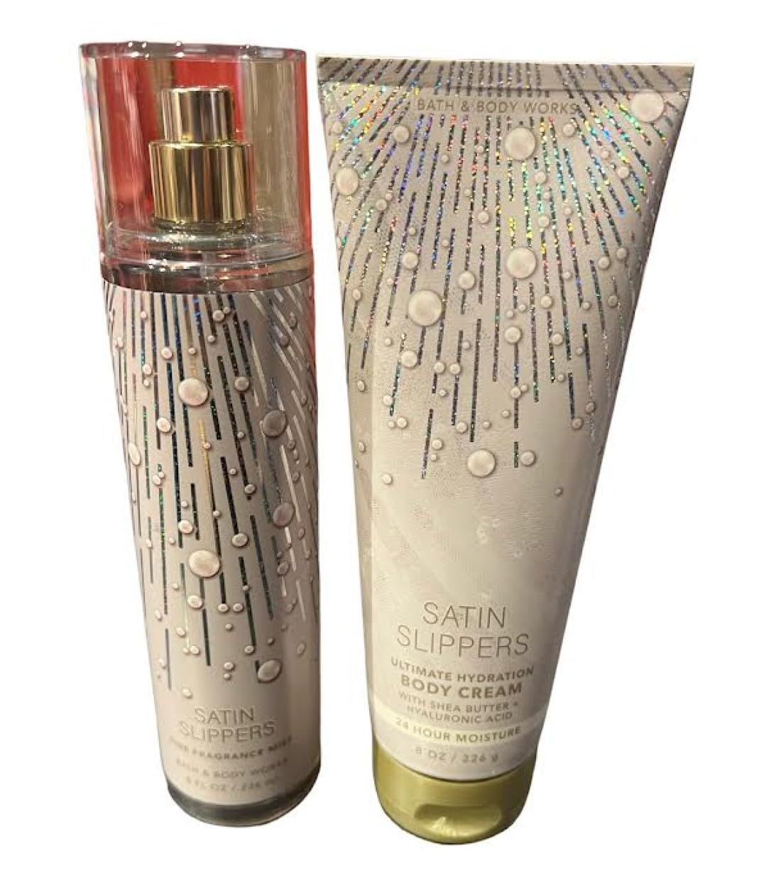 Bath &amp; Body Works Bath and Body Works Fragrance Gift Sets Satin Slippers Mist and Cream