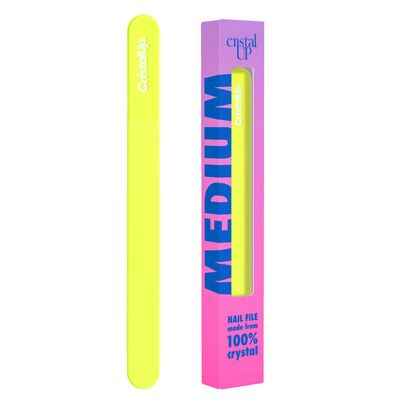 Crystal Nail File 5.3in, Glass File Durable, Perfect for Home, Office and On The Go, Elegant Design for Professional Manicure and Pedicure Results