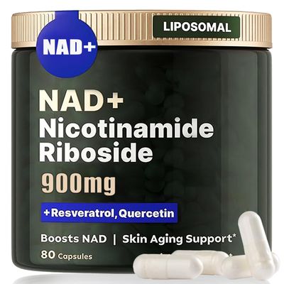 podafu NAD Supplement, Liposomal Nicotinamide Riboside, Resveratrol Quercetin, NMN Supplement Alternative for Anti-Aging, Energy, Focus, for Women and Men, 80 Capsules