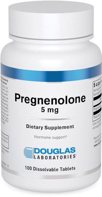 Douglas Laboratories Pregnenolone 5 mg Nutritional Supplement Brain, Ovaries, Liver, Hormone Support 100 Tablets