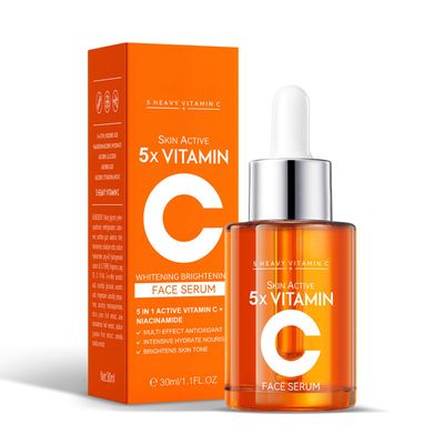 Vitamin C Serum For Face - Anti Aging Formula with Vitamin C, Niacinamide and Hyaluronic Acid, Boost Skin Collagen, Hydrate &amp; Plump Skin, All Skin Types - 1 Fl Oz