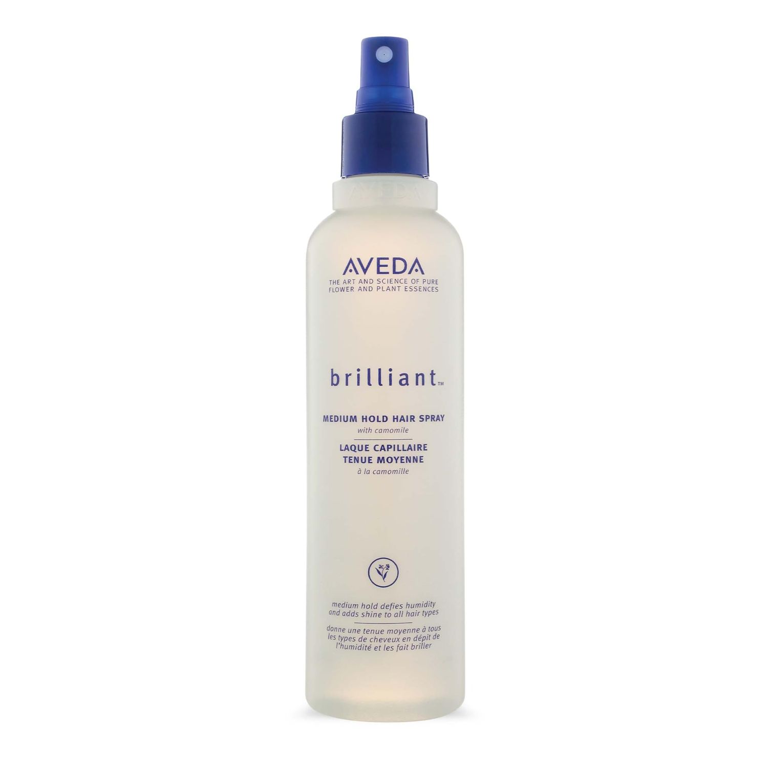 Aveda Brilliant Medium Hold Hair Spray Non-Aerosol Hair Spray Anti-Humidity Adds Shine for All Hair Types, 8.5 Fl Oz