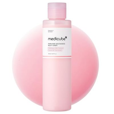 medicube PDRN Pink Niacinamide Milky Toner for Hydrating, Moisturizing, Soothing, Ceramide, Peptide, Glass Glow Skin, Korean Skincare 150ml 5.07 fl. Oz.