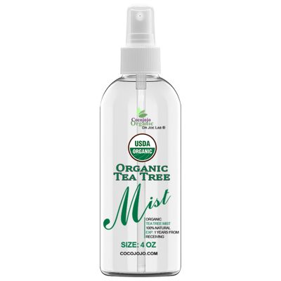 Dr Joe Lab Organic Tea Tree Mist For Skincare - USDA Certified - 4 oz- Face Spray - Soothing &amp; Relaxing -Pure Essential Oil &amp; Glycerin and Body Spray.