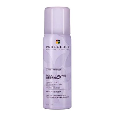 Pureology Style Protect Lock It Down Hairspray for Color-Treated Hair, Maximum Hold, 2.1 Ounce