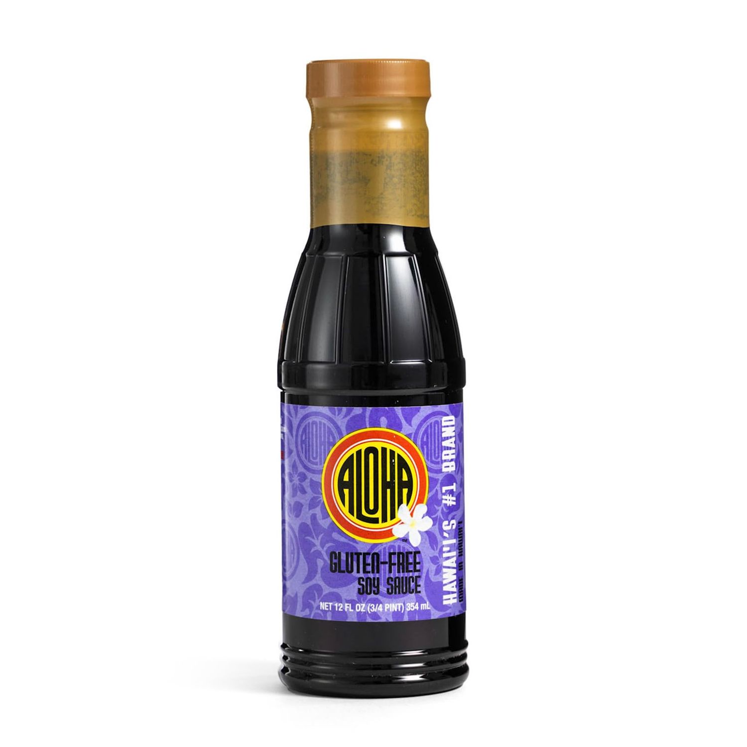 Aloha Shoyu - Gluten Free Soy Sauce - Smooth, Balanced Soy Sauce - Made in Hawaii - 12 oz. Bottle