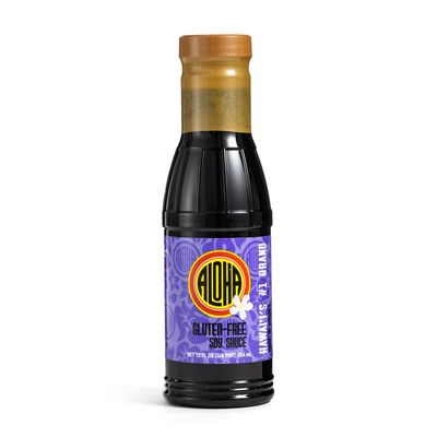 Aloha Shoyu - Gluten Free Soy Sauce - Smooth, Balanced Soy Sauce - Made in Hawaii - 12 oz. Bottle