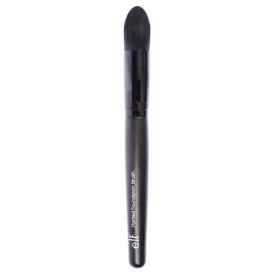 e.l.f. Pointed Foundation Brush, Tapered Brush Head For Concealing, Highlighting & Contouring, For Liquid, Cream & Powder, Made With Synthetic Bristles