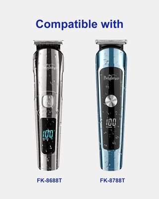uijino USB Charging Cable Replacement Brightup Beard Trimmer Charger Brightup Charger Brightup FK-8688T Charger, 1 Cleaning Brush, 3.3ft Power Cord