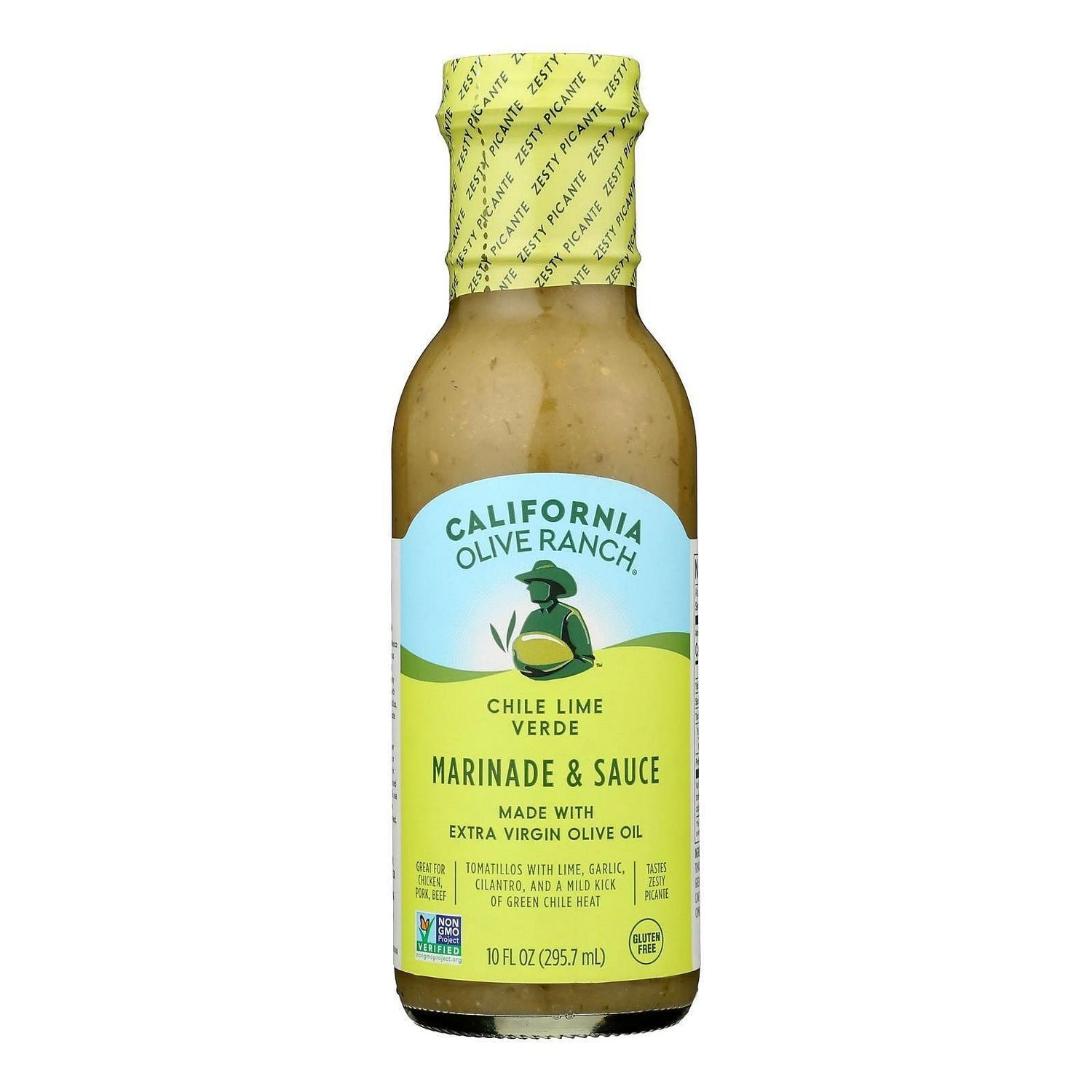 CALIFORNIA OLIVE RANCH Chili Lime Verde Marinade &amp; Sauce, 10 FZ