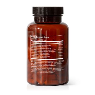 Plant Therapy Liver Tonic Herbal Supplement Capsules, Supports Liver Function, Detoxifying for Optimal Health, Naturally Boosts Energy Levels, 120 Vegetarian Capsules 4 month supply, Made in the USA