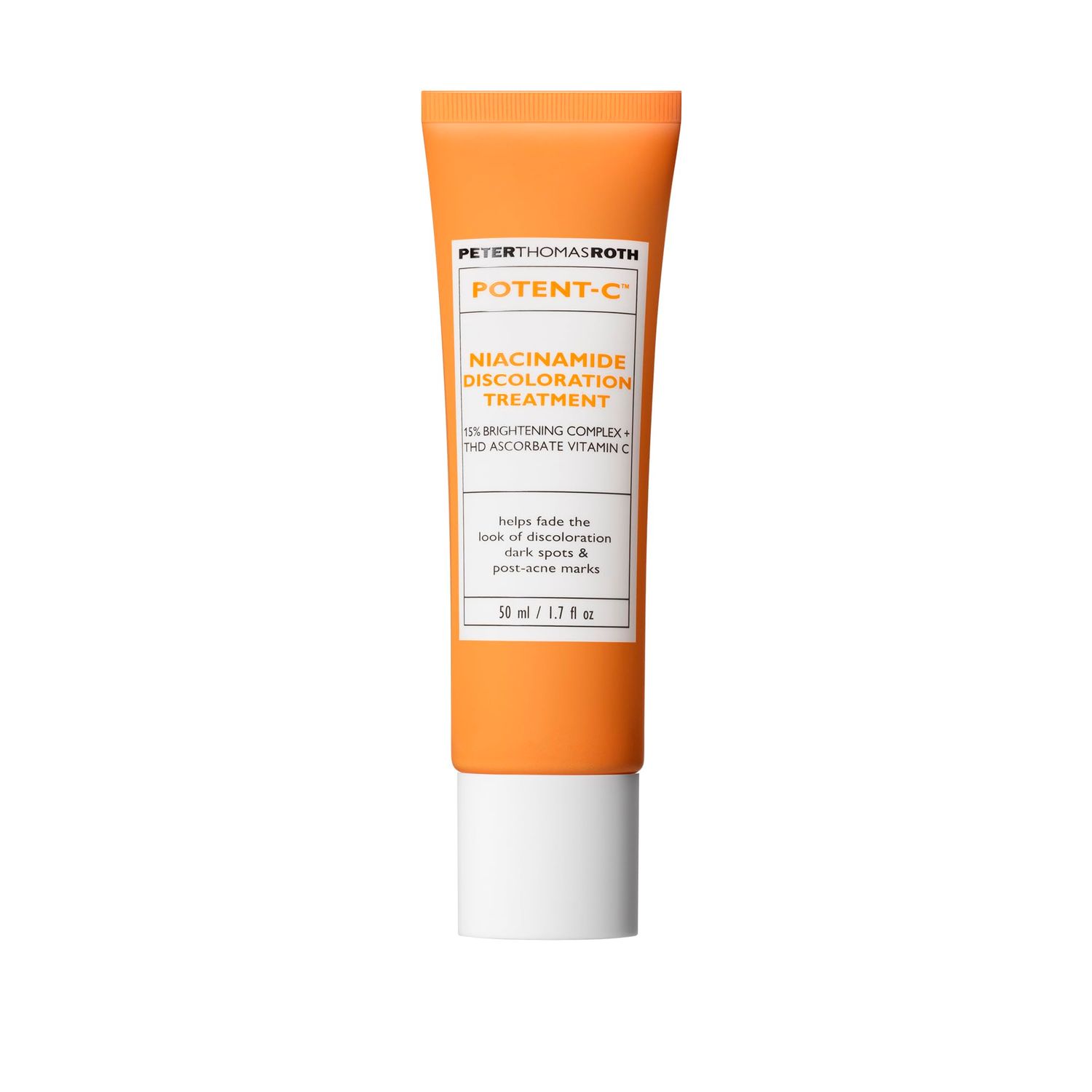 Peter Thomas Roth Potent-C Niacinamide Discoloration Treatment for Discoloration, Dark Spots and Post-Acne Marks, Intensive Brightening Treatment with Vitamin C and Niacinamide