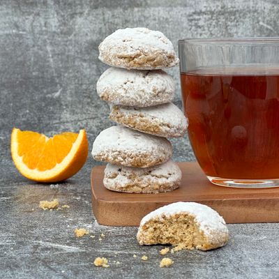 Orange Cookies, Sugar Free, Gluten Free, Dairy Free, Low Fat, Keto, Fleche Healthy Treats, 4.85Oz Pack of 1