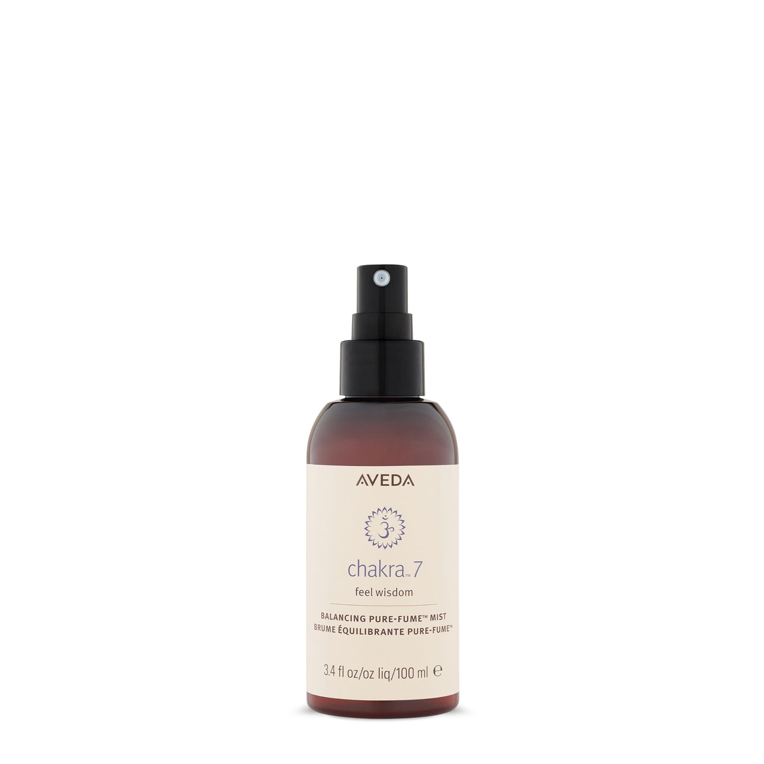 Aveda Chakra 7 Balancing Pure-Fume Mist: Connection Body &amp; Room Spray Balances Crown Chakra With Olibanum, Certified Organic Elemi &amp; Angelica, 3.4 Fl Oz
